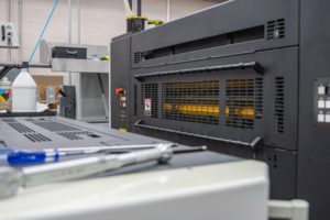 Close up image of Lithrone G40 Printing Press